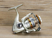 Load image into Gallery viewer, Wooden Handshake Spinning Fishing Reel