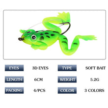 Load image into Gallery viewer, Artificial Frog Silicone Bait