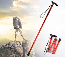Load image into Gallery viewer, Ultralight 4-section Adjustable Walking Stick
