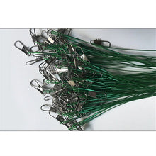 Load image into Gallery viewer, Steel Wire Leader With Swivel Lead Core