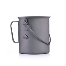 Load image into Gallery viewer, Titanium Water Mug Cup With Lid Foldable Handle