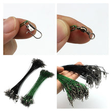 Load image into Gallery viewer, Steel Wire Leader With Swivel Lead Core