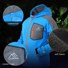 Load image into Gallery viewer, Waterproof Hiking Fleece Rain Coat